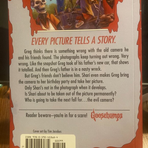 Vintage Book-Goosebumps Say Cheese and Die-RL Stine 2015 Print - Picture 4 of 4